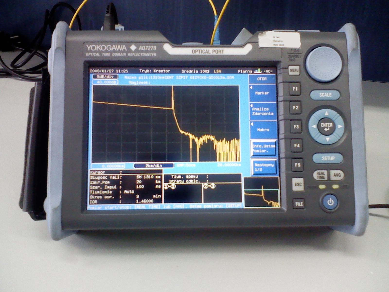 Foto Asli OTDR Tester Yokogawa